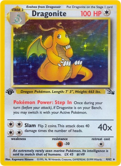 Dragonite (4) - Fossil