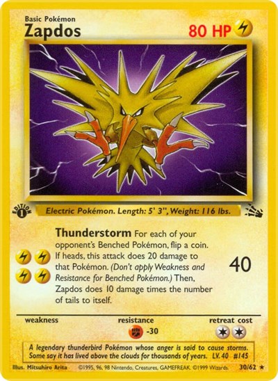 Zapdos 30 - Fossil