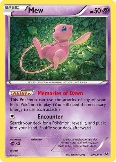 Mew - XY - Fates Collide
