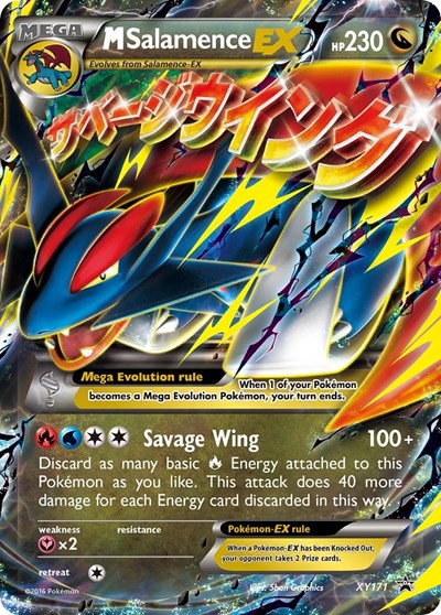 M Salamence EX XY171 - XY Promos