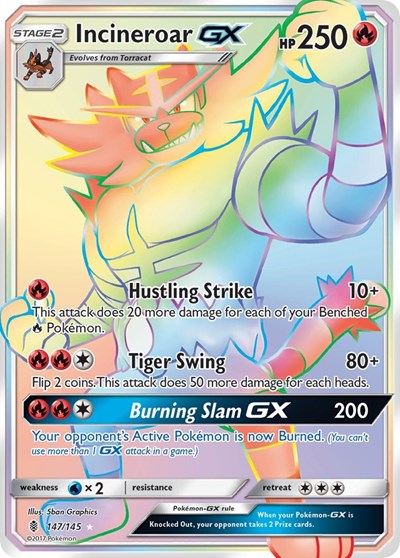 Incineroar GX (Secret) - SM - Guardians Rising