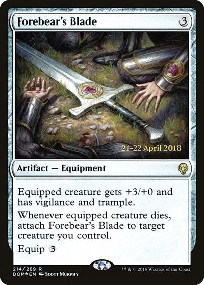 Forebear's Blade - Prerelease Cards