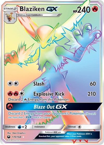 Blaziken GX Secret - SM - Celestial Storm