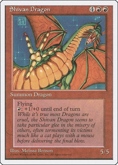 Shivan Dragon - Fourth Edition