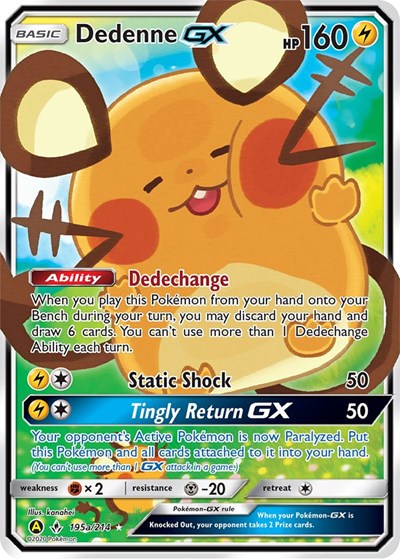 Dedenne GX 195a 214 - Alternate Art Promos
