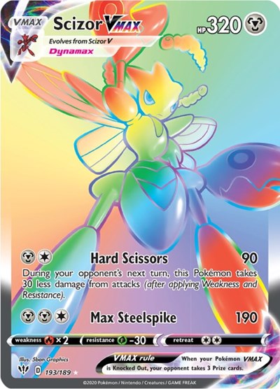 Scizor VMAX (Secret) - SWSH03: Darkness Ablaze