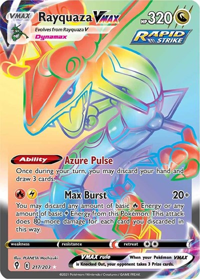 Rayquaza VMAX Secret - SWSH07: Evolving Skies
