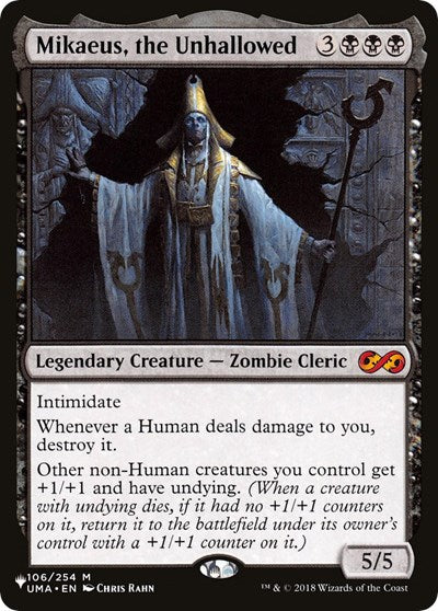 Mikaeus, the Unhallowed - The List Reprints