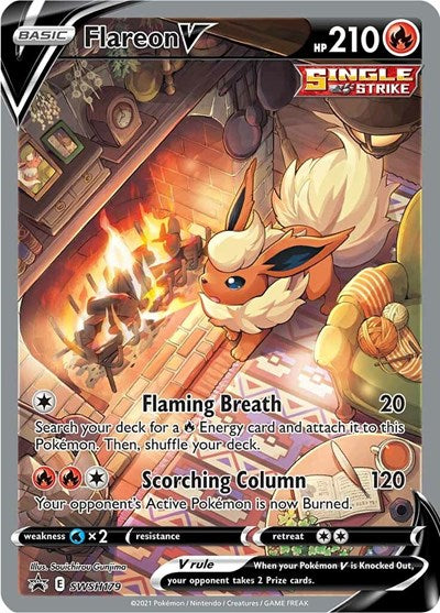 Flareon V SWSH179 - SWSH: Sword & Shield Promo Cards