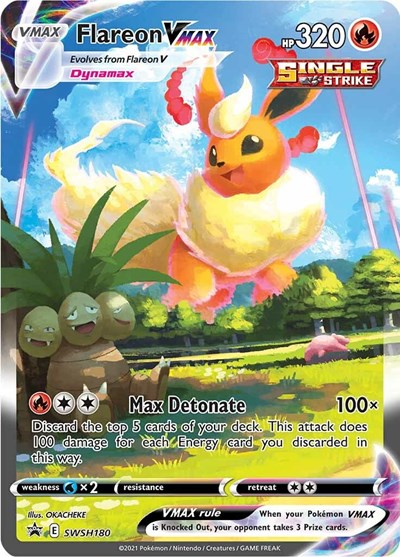 Flareon VMAX SWSH180 - SWSH: Sword & Shield Promo Cards