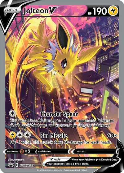 Jolteon V SWSH183 - SWSH: Sword & Shield Promo Cards