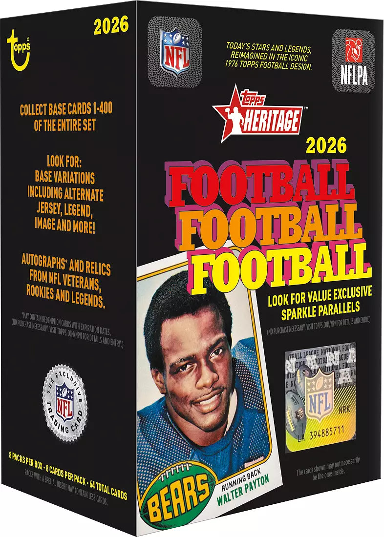 2026 Topps Heritage Football Value Box