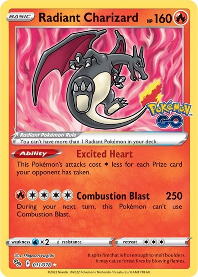 Radiant Charizard - Pokemon GO