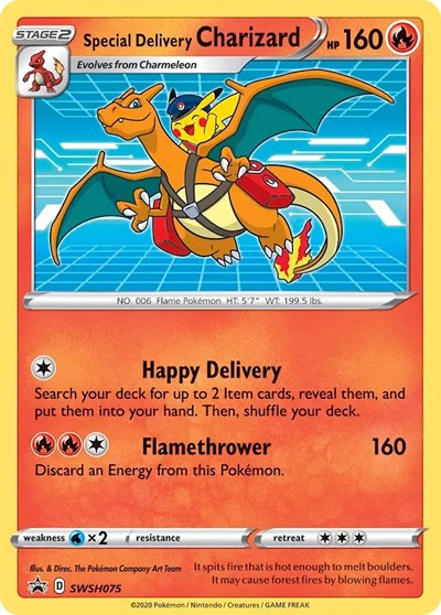 Special Delivery Charizard SWSH075 - SWSH: Sword & Shield Promo Cards