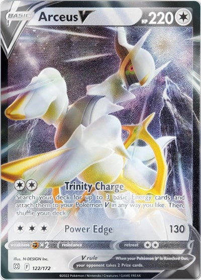 Arceus V - 122/172 (Metal Card) - Miscellaneous Cards & Products
