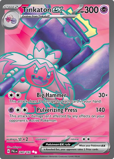 Tinkaton ex 240 193 - SV02: Paldea Evolved