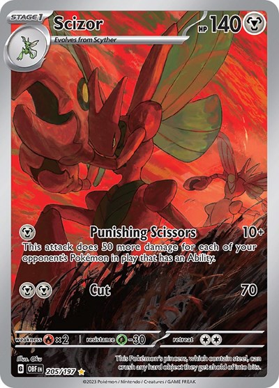 Scizor 205 197 - SV03: Obsidian Flames