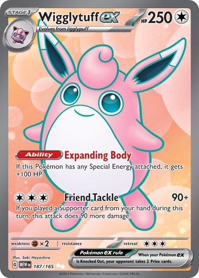 Wigglytuff ex 187 165 - SV: Scarlet & Violet 151