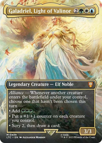 Galadriel, Light of Valinor (Borderless) - Commander: The Lord of the Rings: Tales of Middle-earth