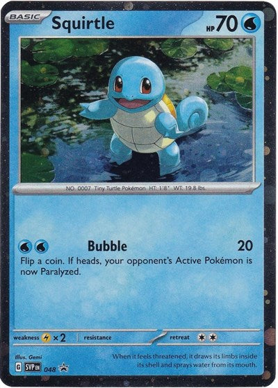 Squirtle 048 Cosmos Holo - SV: Scarlet & Violet Promo Cards