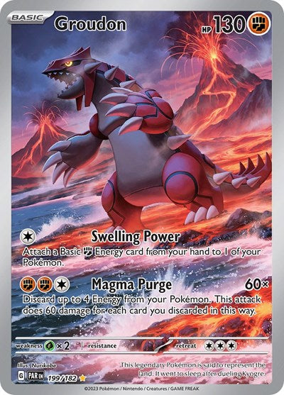 Groudon 199 182 - SV04: Paradox Rift