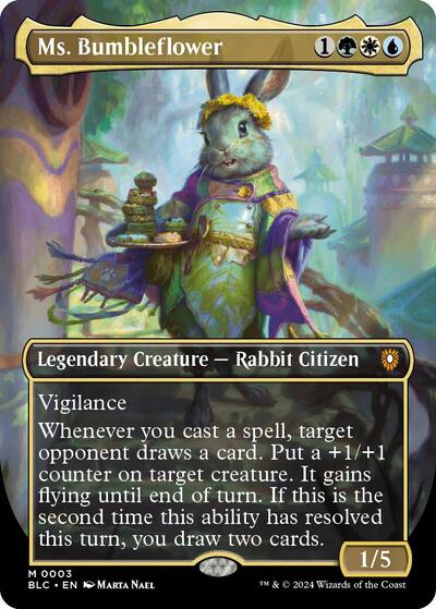 Ms. Bumbleflower (Borderless) - Commander: Bloomburrow