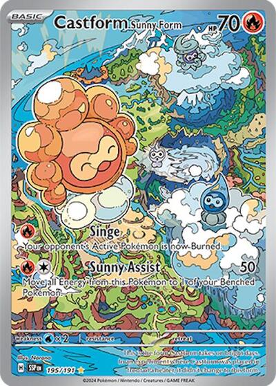 Castform Sunny Form 195 191 - SV08: Surging Sparks