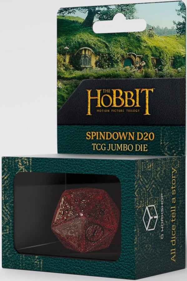 The Hobbit Spindown D20 Jumbo Die - Ember