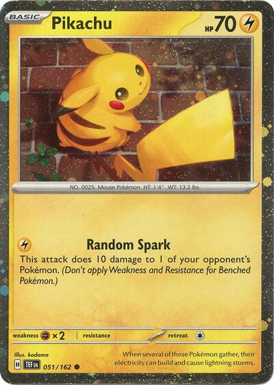 Pikachu 051 162 Cosmo Holo - Miscellaneous Cards & Products