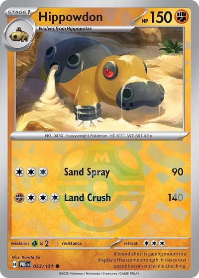 Hippowdon Master Ball Pattern - SV: Prismatic Evolutions