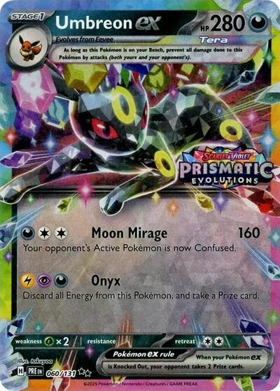 Umbreon ex 060 131 Prismatic Evolutions Stamp - Miscellaneous Cards & Products