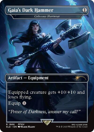Gaia's Dark Hammer - Colossus Hammer - Secret Lair Drop Series