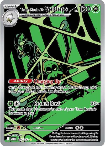 Team Rockets Spidops 187 182 - SV10: Destined Rivals
