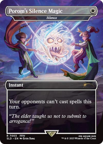 Porom's Silence Magic - Silence (Rainbow Foil) - Secret Lair Drop Series