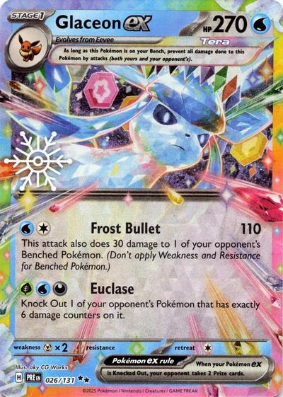Glaceon ex 026 131 Holiday Calendar - SV: Prismatic Evolutions