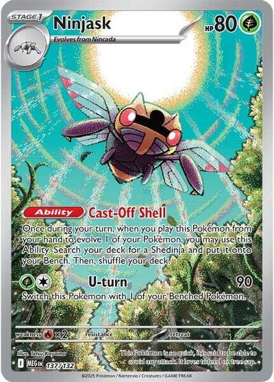 Ninjask 137 132 - ME01: Mega Evolution