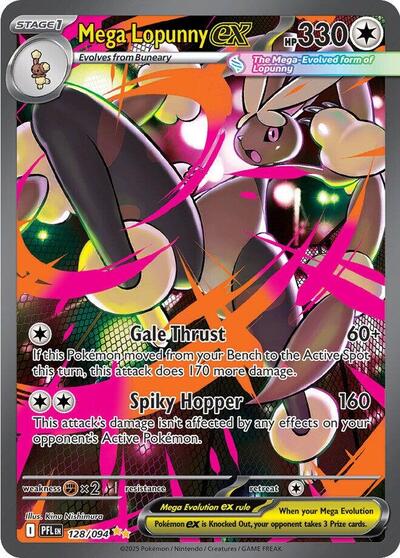 Mega Lopunny ex 128 094 - ME02: Phantasmal Flames