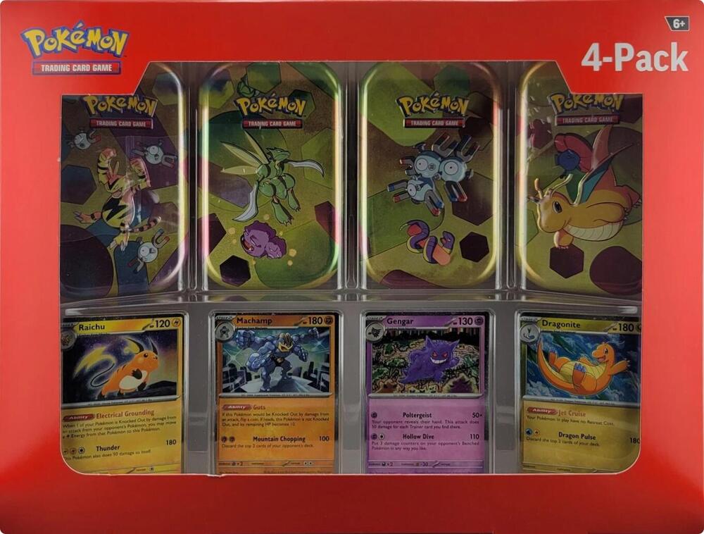 Sam's Club 151 (4 Mini Tins + 4 Promo Cards Bundle) - SV: Scarlet & Violet 151 (MEW)