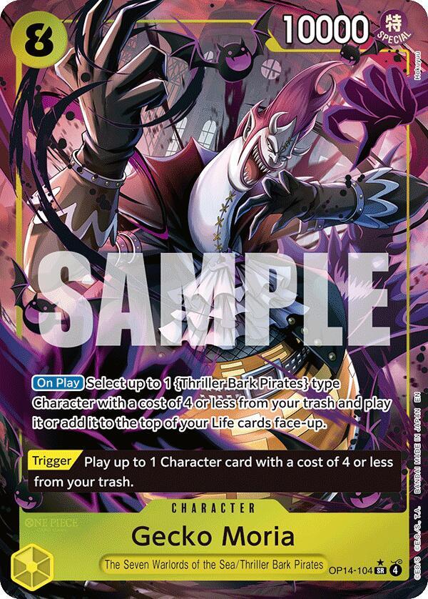 Gecko Moria - OP14-104 (Alternate Art) - The Azure Sea's Seven