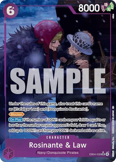 Rosinante and Law Alternate Art - The Azure Sea's Seven