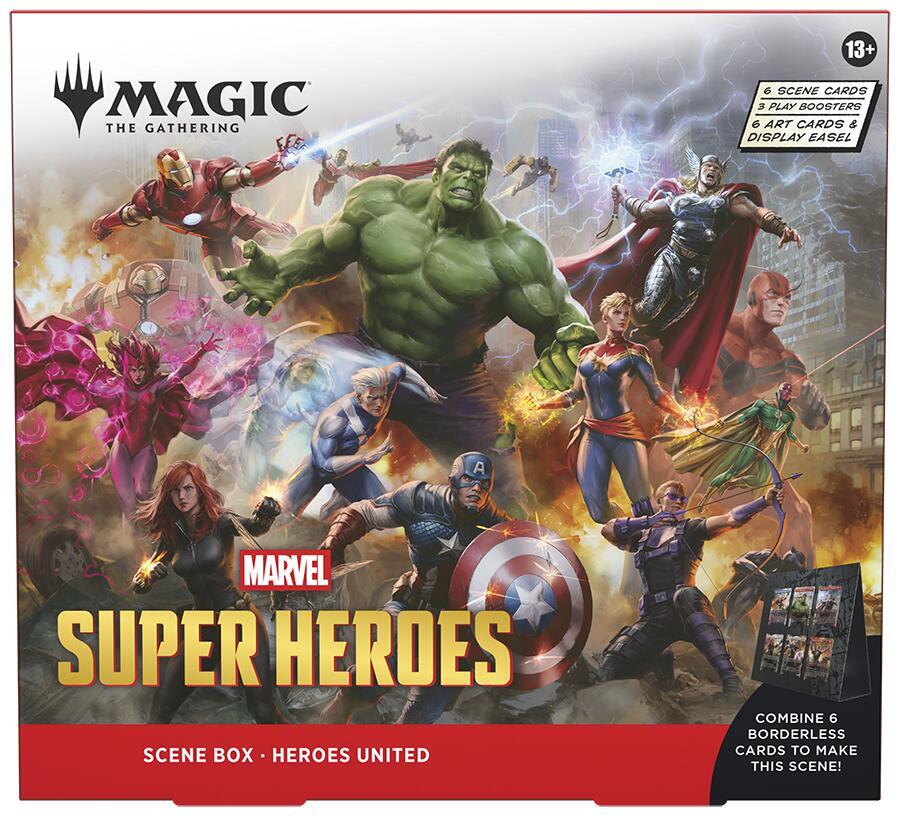 Magic The Gathering TCG - Marvel Super Heroes Scene Box - Heroes United
