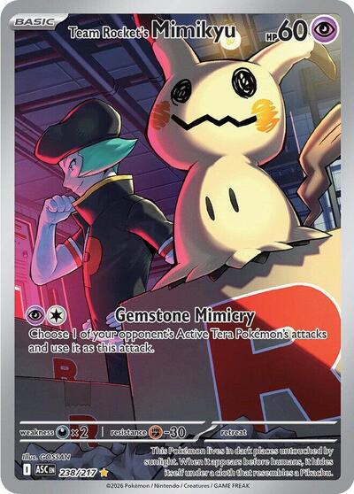 Team Rockets Mimikyu 238 217 - ME: Ascended Heroes