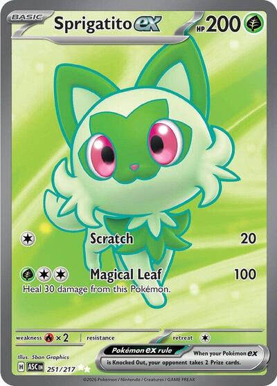 Sprigatito ex - ME: Ascended Heroes