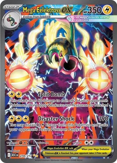 Mega Eelektross ex 278 217 - ME: Ascended Heroes