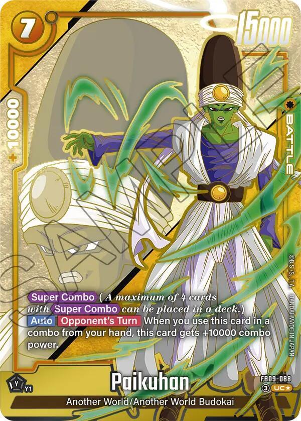 Dragonball TCG - Paikuhan - FB09-088 (Alternate Art) - Dual Evolution