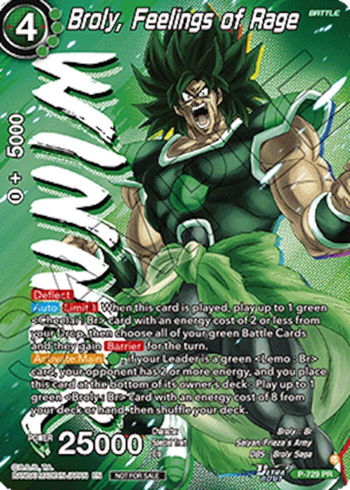 Dragonball Super Fusion World TCG - Broly, Feelings of Rage