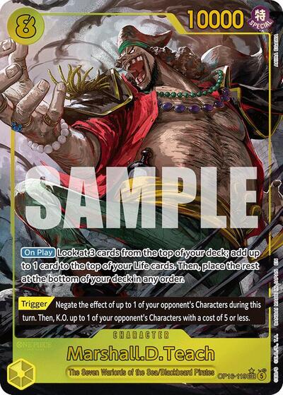 Marshall.D.Teach (119) (Alternate Art) - The Time of Battle