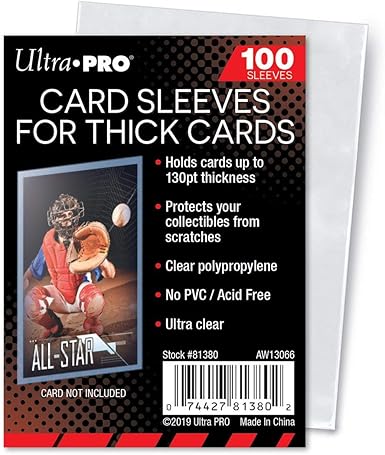 Ultra Pro Clear Thick Card Sleeves 100-Count