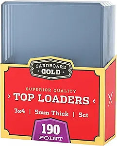 Cardboard Gold - 190pt Top Loaders for Cards - 5 Count