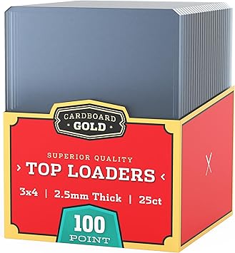 Cardboard Gold - 100pt Top Loaders for Cards - 25 Count